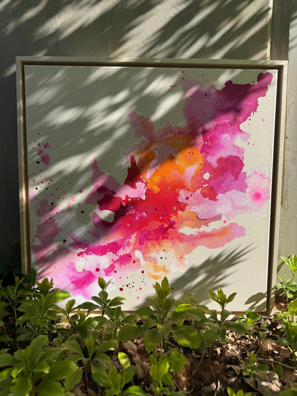 Leise Wärme, 2026, Acryl auf grundierter Leinwand, Ansicht 2